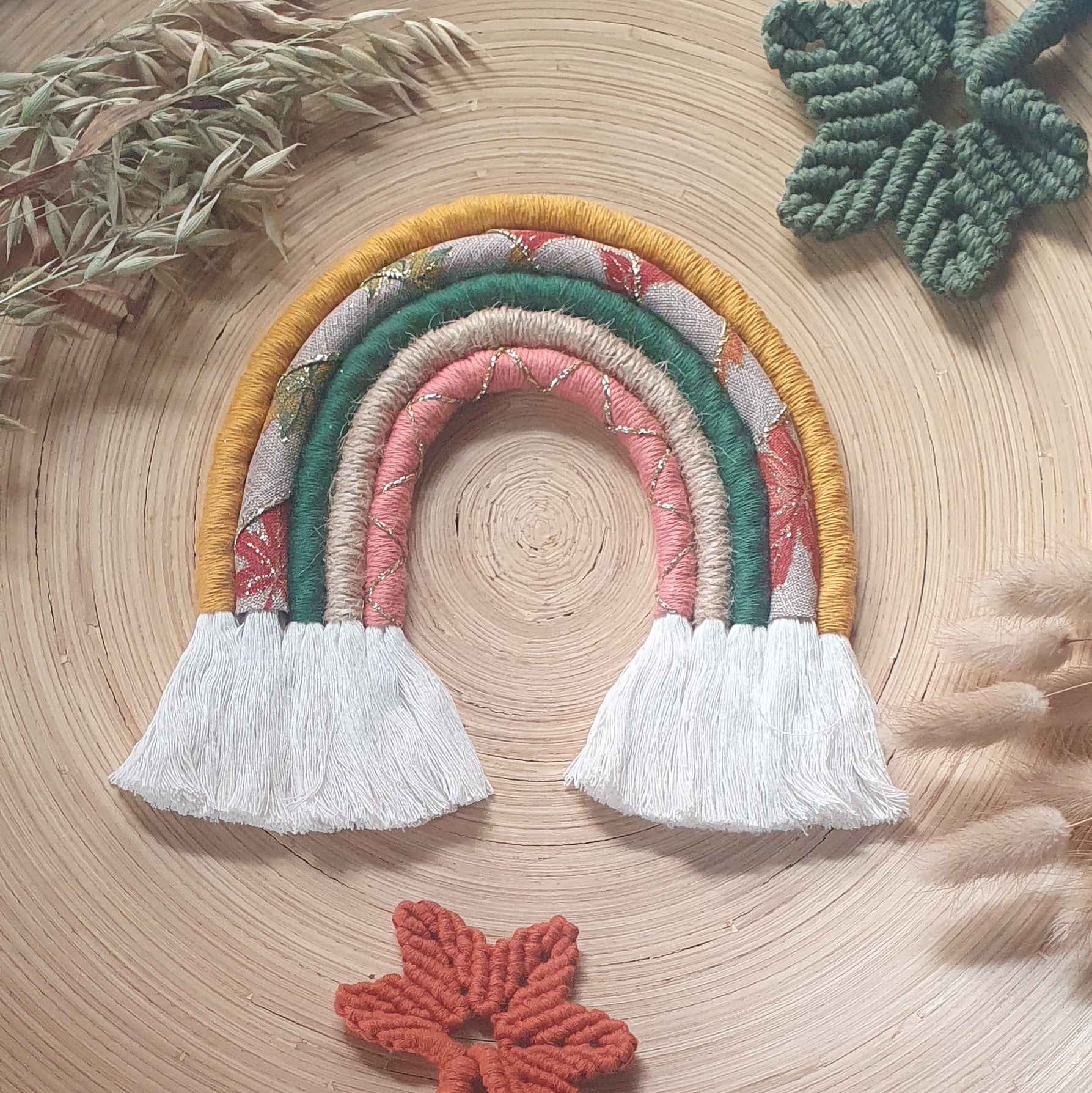 Medium/Large Macramé Rainbow - Autumn colour pallette